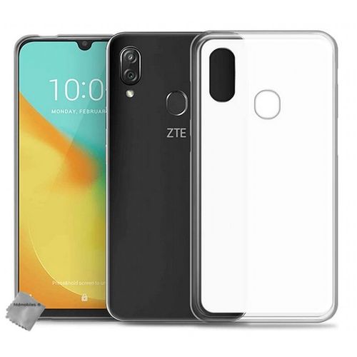 Housse Etui Coque Pochette Silicone Gel Fine Pour Zte Blade V10 Vita + Film Ecran - Blanc Transparent