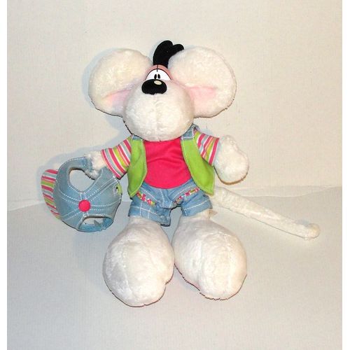 Diddl Peluche Souris Diddl Casquette Jeans Doudou Diddlina 34 Cm