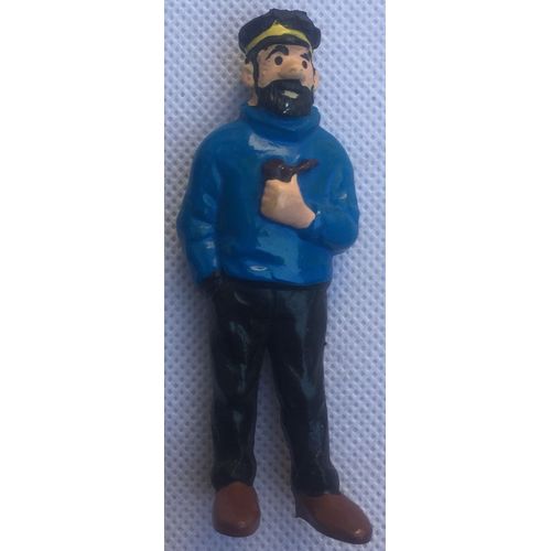 Figurine Capitaine Haddock Pipe Noire, Hergé, Tintin, Bd, Bande Dessinée