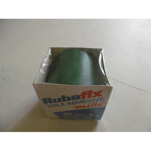 Ruban Toile Adhesive "Mille" 50mmx3m Vert Rubafix