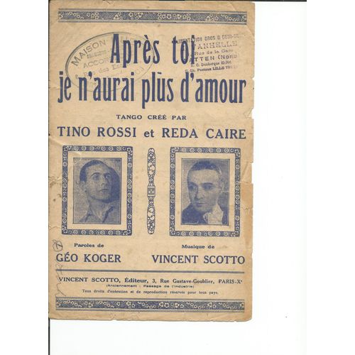 Après Toi Je N'aurai Plus D'amour