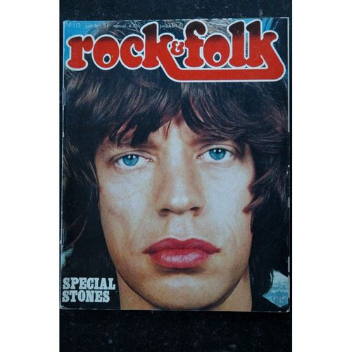 Rock & Folk 113 Juin 1976 Cover Mick Jagger Special Rolling Stones Brian Jones Johnny Cash