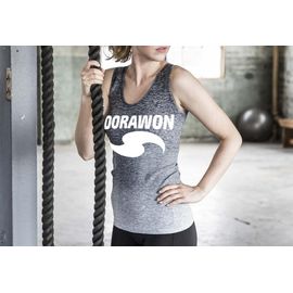 Dorawon, Débardeur Fitness Taille S/M, Gris
