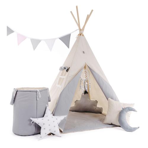 Willy Tente De Jeu Tipi Enfant Hauteur 160 Cm Tente Cabane Interieur Exterieur Fille Garcon 8 Poteaux Inclus Beige Rakuten