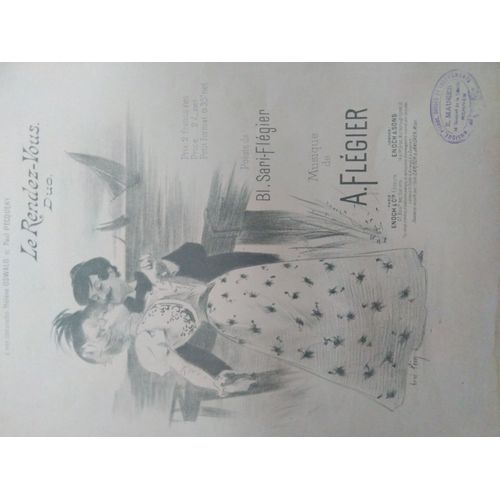 Le Rendez-Vous Duo - Poésie De Bl. Sari-Flégier - Musique De A. Flegier - Mezzo-Soprano, Baryton, Piano