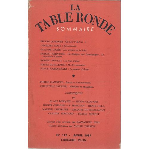 La Table Ronde 112