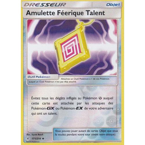 Carte Pokemon - Amulette Féerique Talent - 171/214 - Holo-Reverse - Sl10 Alliance Infaillible