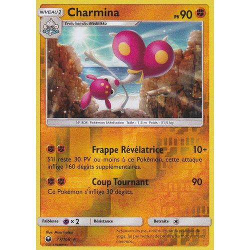 Carte Pokemon - Charmina - 77/168 - Holo-Reverse - Sl7 Tempête Céleste