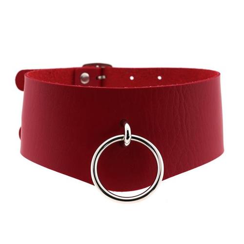 Bondage Sexe Bdsm Collier Rouge Esclave Boucle Chaine Sado Sm Collar Fetish Sex Dog