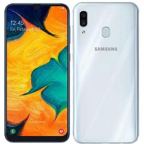 Samsung Galaxy A30s 64 Go Blanc écrasé prisme