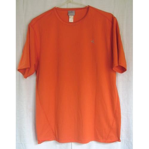 T-Shirt Orange Uni Avec Logo Domyos / Decathlon - Taille M