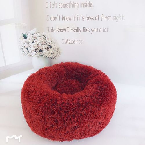 70cm Couchage Panier Chien Chat , Coussin Pour Chat Chien Lavable Ronde Résistant À Poils Longs Pliable Pour Chien Chat -Zs307500