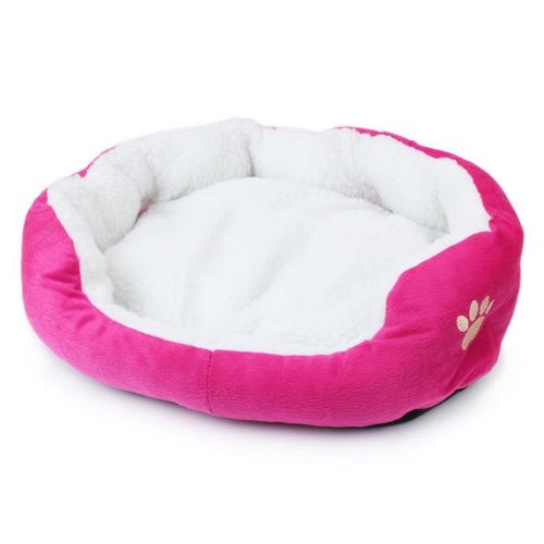 Corbeille,Lit Coussin Pour Chien Et Chat , 60×50cm, Panier Amovible Et Lavable Pour Chiots Et Chaton -Rose Vif -Zs307501