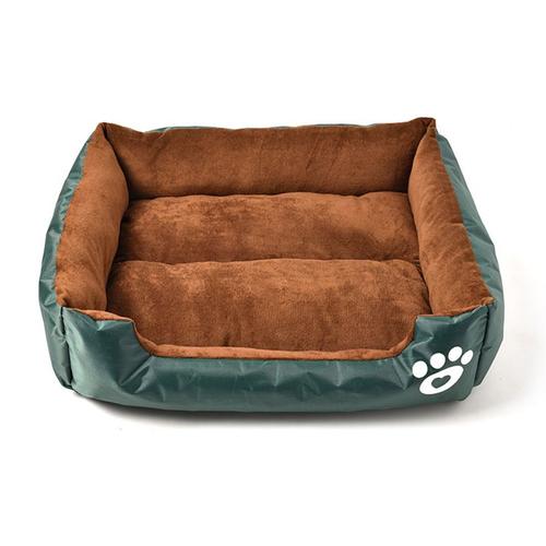 Corbeille,Lit Coussin Pour Chien Et Chat, 65×60×15cm, Panier Double-Face Pour Chiots Et Chaton -Vert