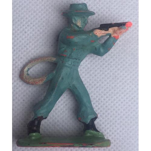 Figurine Cow-Boy Tireur Fusil Debout, Far-West, Indien, Cyrnos