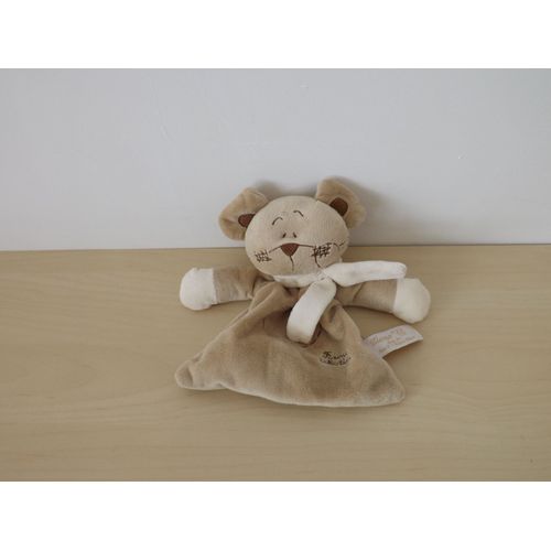 Doudou Souris Marron Beige Tiamo Collection