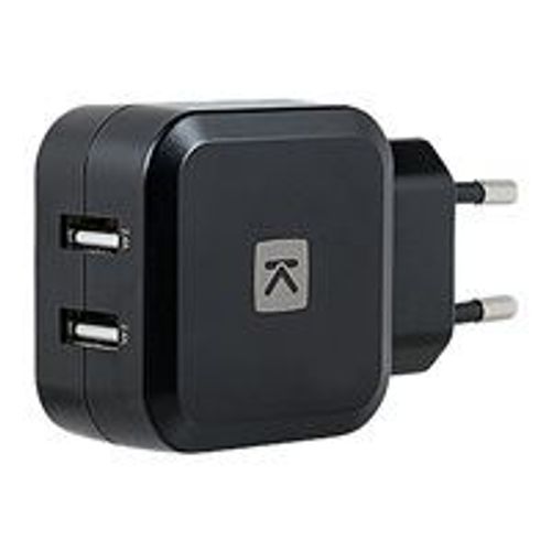 Linkster - Adaptateur Secteur - 4.8 A - 2 Connecteurs De Sortie (2 X Usb) - Noir