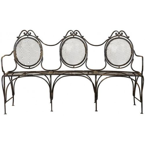 Banc En Fer Forgé L176xpr58xh102 Cm