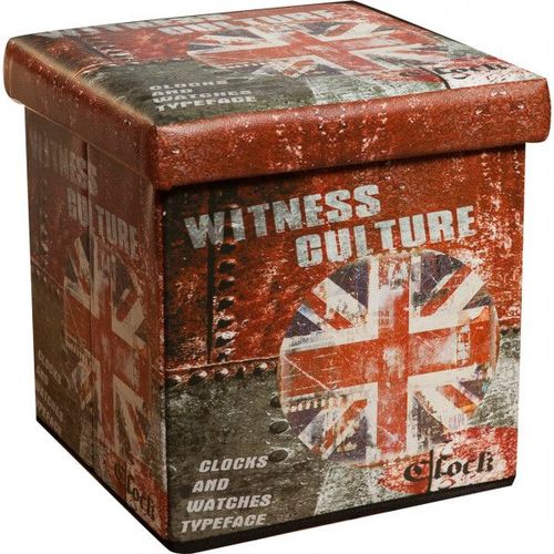 Récipient Refermable Pouf En Cuir Écologique Uk