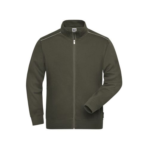 Veste Sweat De Travail - Homme - Jn894 - Vert Olive