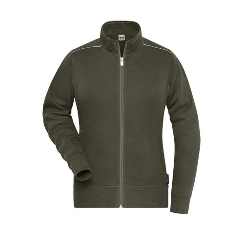Veste Sweat De Travail - Femme - Jn893 - Vert Olive