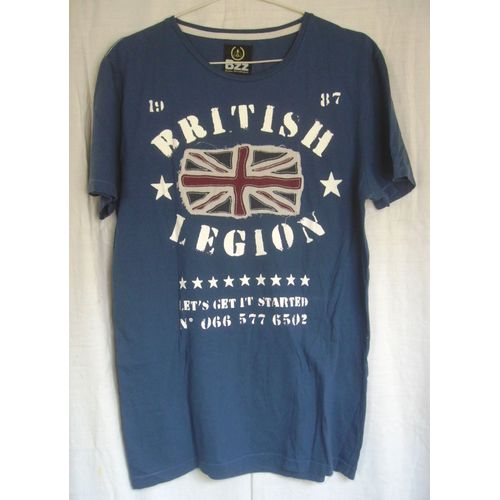 T-Shirt Bleu " British " - Bzz / Bizzbee - Taille L