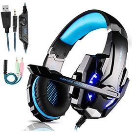 Casque Gaming avec microphone 7.1 Stereo RVB, casque Gamers pour