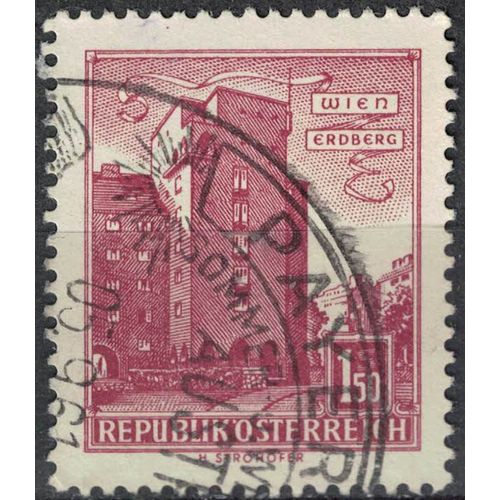 Autriche 1958 Oblitéré Used Housing Logement Rabenhof Vienna Erdberg Wien Su