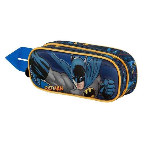 Trousse Double 3D - DC Comics Batman Night - Bleu Foncé - Taille Unique