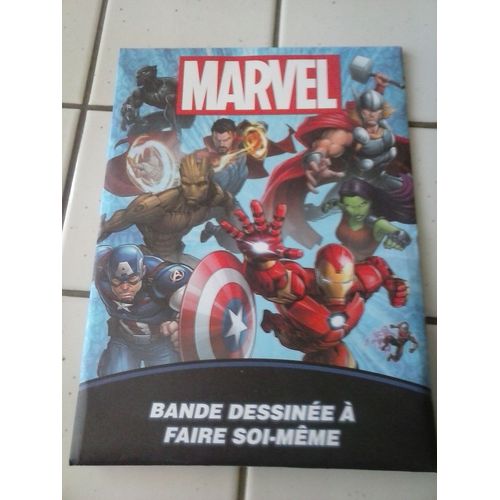 Pochette Pour Bande Dessinée À Faire Soi Même Marvel - Autocollants Pochoir Et Crayons De Couleur