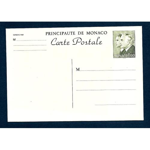 Monaco-1986-Prince Rainier 3 Et Prince Albert-Carte Postale N° 37 -Entier Postal Neuf**- 1 Er Choix