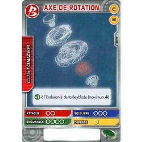 Carte Beyblade - Axe De Rotation - 86/160 - Commune Série 1