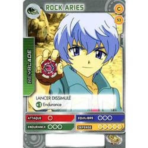 Carte Beyblade - Rock Aries - 53/160 - Commune Série 1