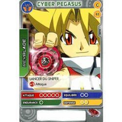 Carte Beyblade - Cyber Pegasus - 63/160 - Commune Série 1