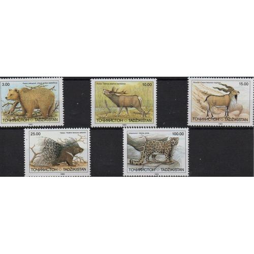 Tadjikistan Timbres Animaux Sauvages 1993