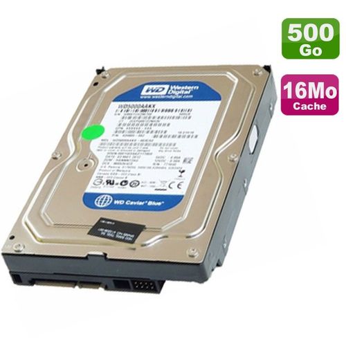 Disque Dur 500Go SATA 3.5" Western Digital Blue WD5000AAKX-00ERMA0