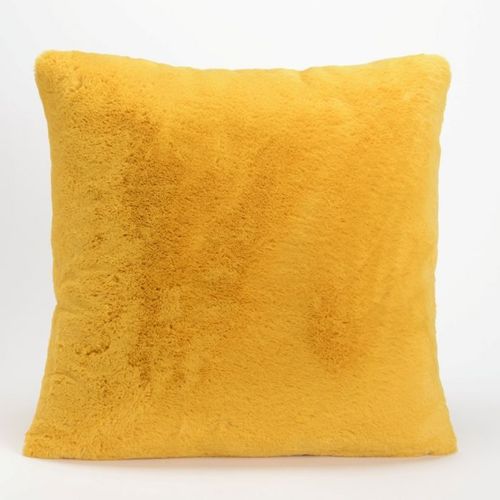 Coussin Moutarde Luxe 50x50 Cm