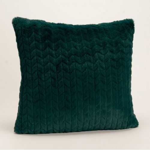 Coussin Émeraude Chevron 40x40 Cm