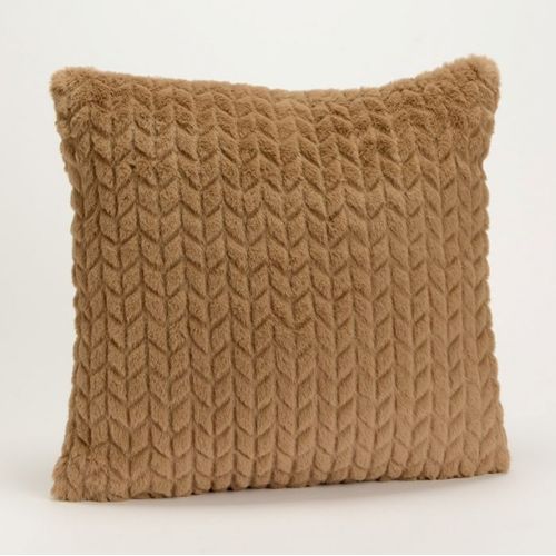 Coussin Taupe Chevron 40x40 Cm