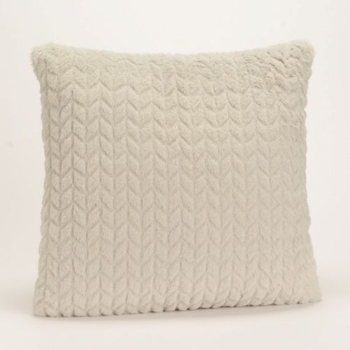 Coussin Chevron Gris Clair 40x40 Cm