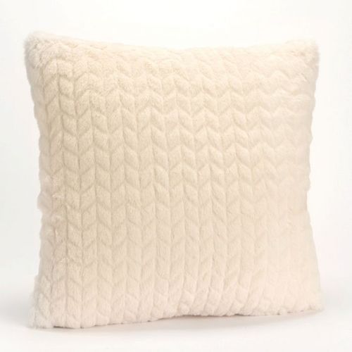 Coussin Crème Chevron 40x40 Cm