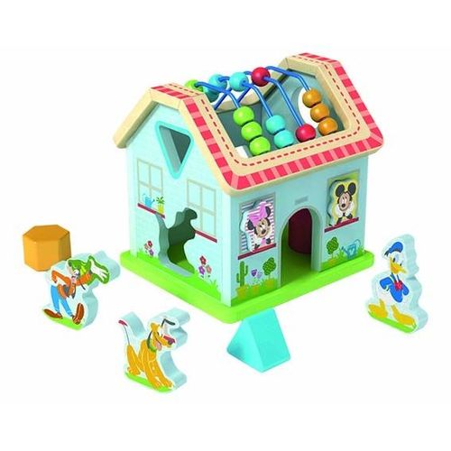 Disney Baby Mickey Et Ses Amis - Maisonnette Cubes Bois - 8 Pcs
