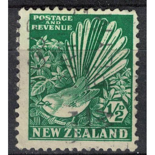 Nouvelle Zélande 1936 Oblitéré Used Bird Oiseau Rhipidura Fuliginosa Rhipidure À Collier Su