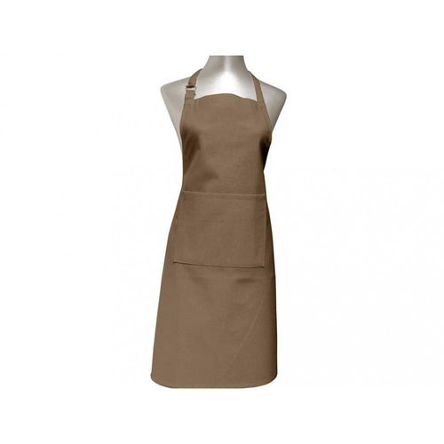 Tablier De Cuisine En Coton 60x80 Cm Panama Taupe, Par Soleil D'ocre