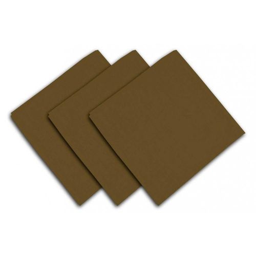Lot De 3 Serviettes De Table 40x40 Cm Alix Moka, Par Soleil D'ocre