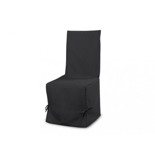 Housse De Chaise En Coton Panama Anthracite