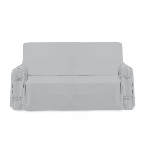 Housse De Canapé En Coton Panama Gris Clair