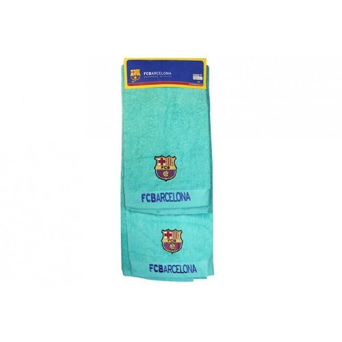Drap De Plage En Coton Fcb Barça Vert 100x170 Cm