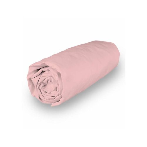 Drap Housse En Coton Percale 90x190 Cm Camille Rose, Par Songe De Camille