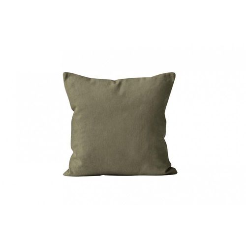 Housse De Coussin Unie 40x40 Cm Alix Taupe, Par Soleil D'ocre